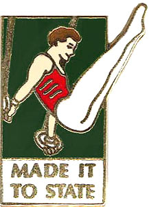 Men's Made it to State Gymnastics Pin - 1407