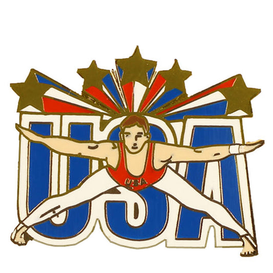 USA Men's Star Gymnastics Pin | 1938