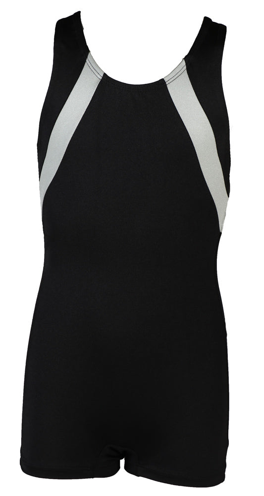 Basic Diagonal-Cut Gymnastics Singlet - Multiple Colors