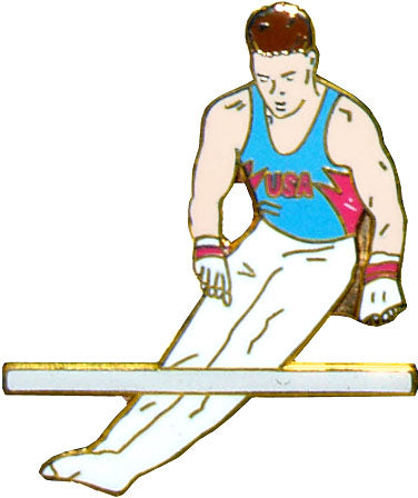 Mens Gymnastics High Bar Pin