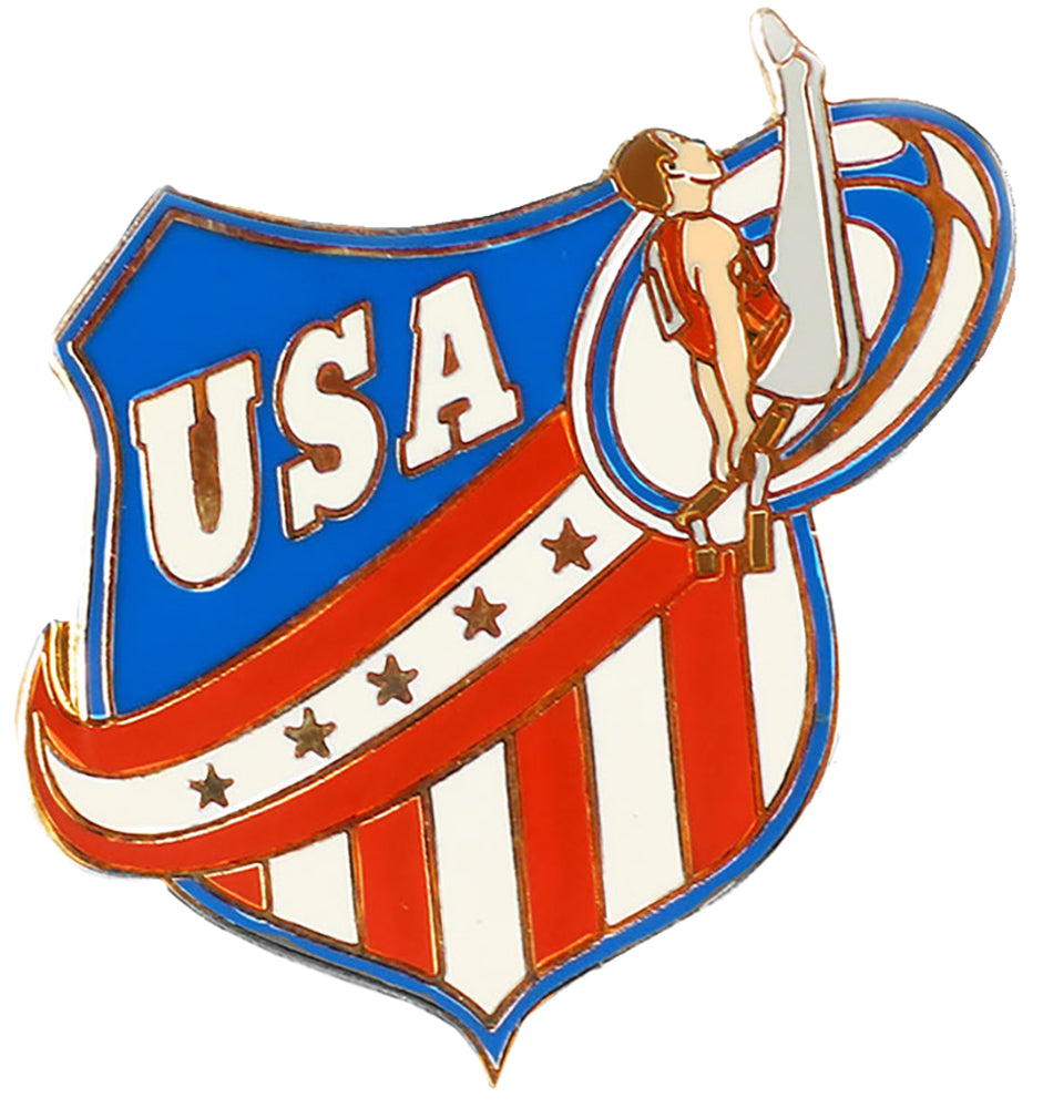 Men's Gymnastics Pin - USA